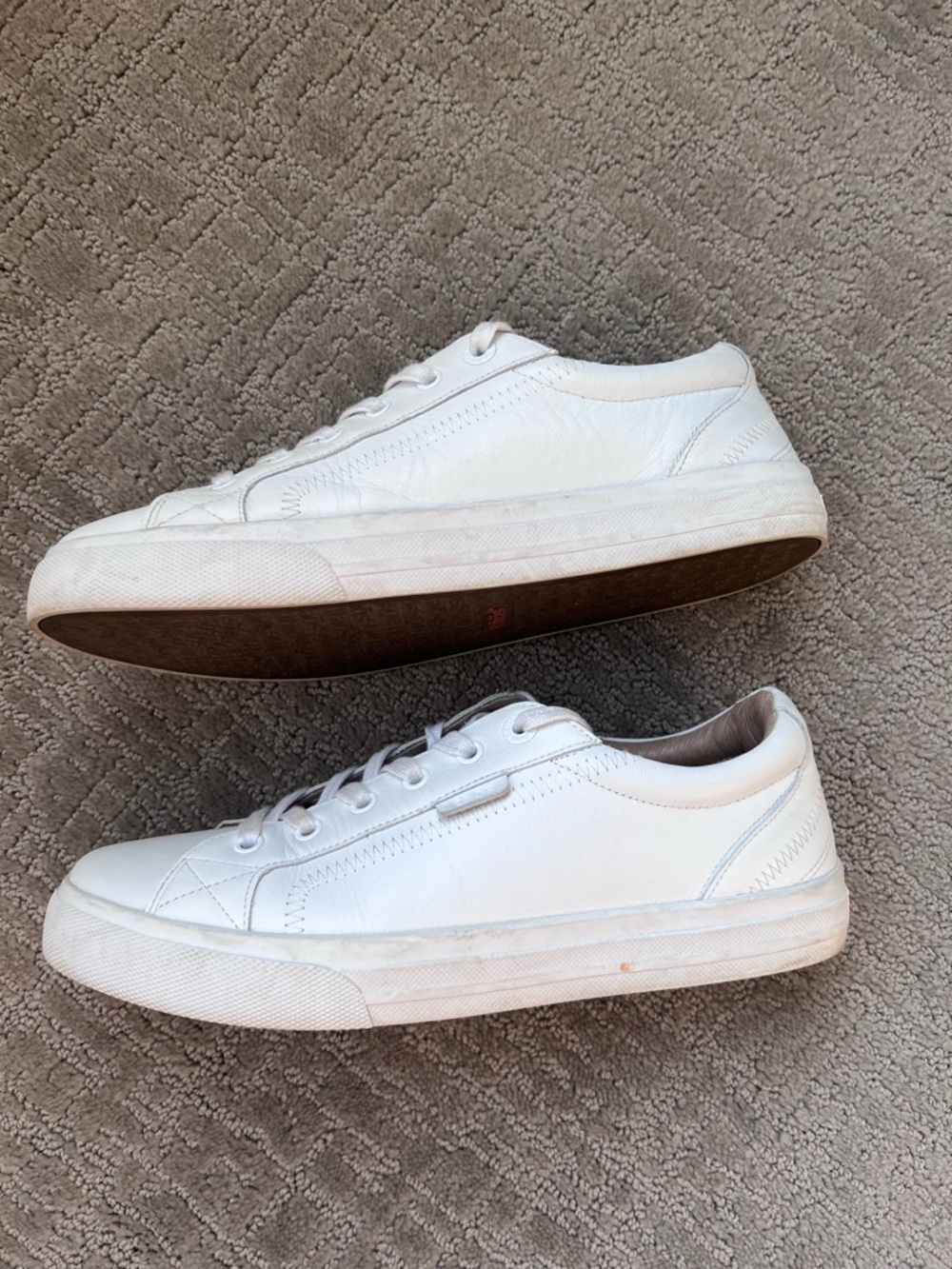 Taos Footwear All-White Leather Sneakers - Picture 4 of 9